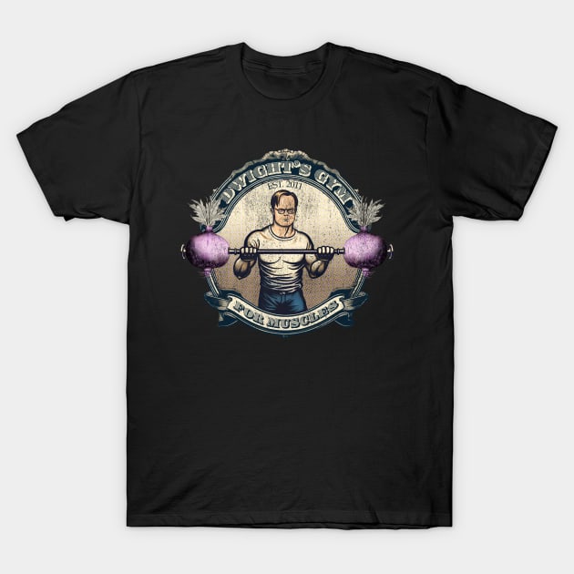 Dwight's Gym for Muscles T-Shirt by TerraShirts